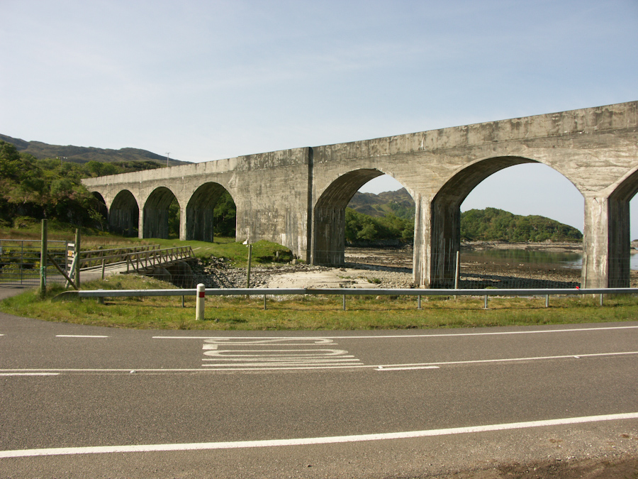 Loch Nan Uamh Viaduct over Gleann Mama